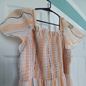 Womens XL Lauren Conrad Striped Summer Dress